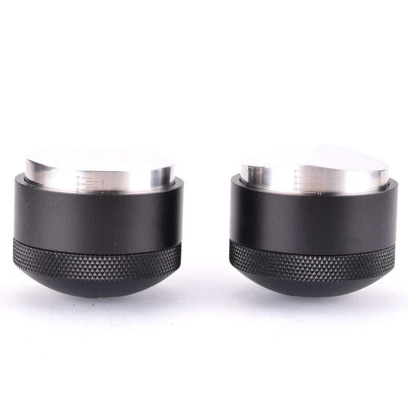 Manual Barista Powder Coffee Espresso Latte 58.38mm Coffee Tamper Distributor Leveler Tool Three edge Slopes Kitchen Accessories