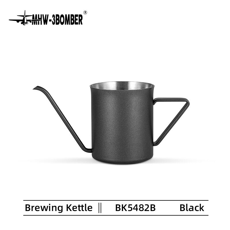 Coffee Pour Over Kettle Stainless Steel Drip Coffee Kettle Elf Ear Handle Slender Spout Drip Coffee Tools