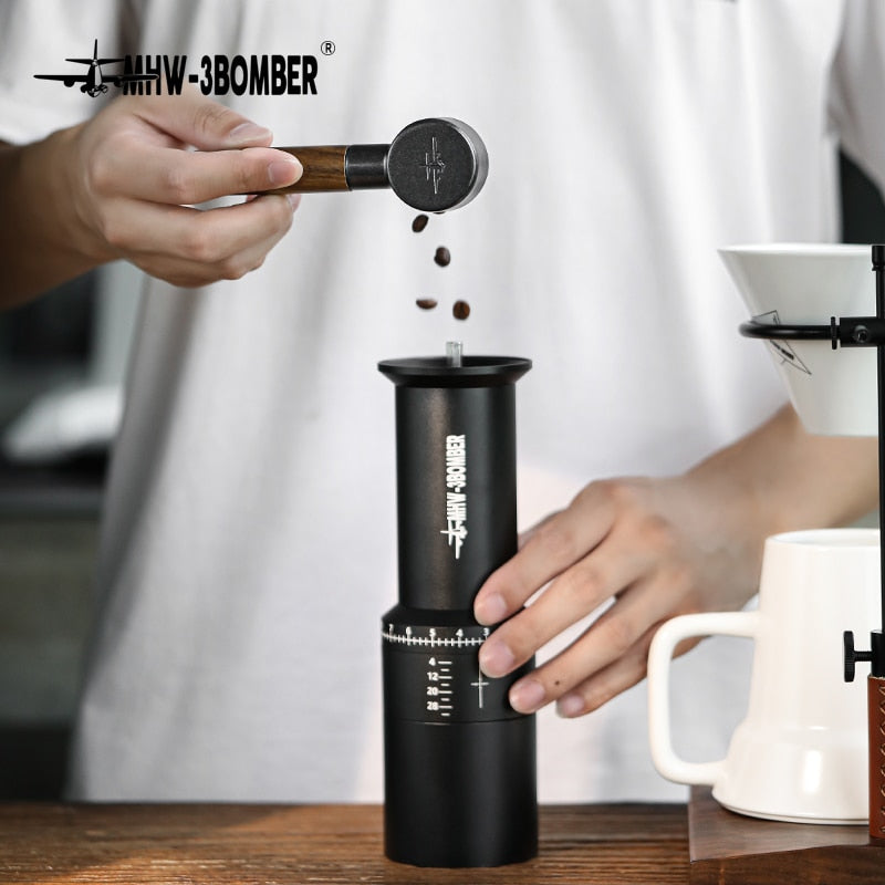 MIO Coffee Scoop Espresso Measuring Scoop 8g Stainless Steel And Solid Wood Barista Tools Accessories Latte Cappuccino Spoon