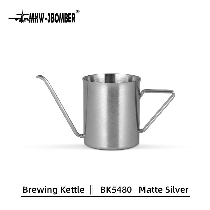 Coffee Pour Over Kettle Stainless Steel Drip Coffee Kettle Elf Ear Handle Slender Spout Drip Coffee Tools