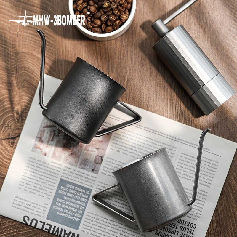 Coffee Pour Over Kettle Stainless Steel Drip Coffee Kettle Elf Ear Handle Slender Spout Drip Coffee Tools