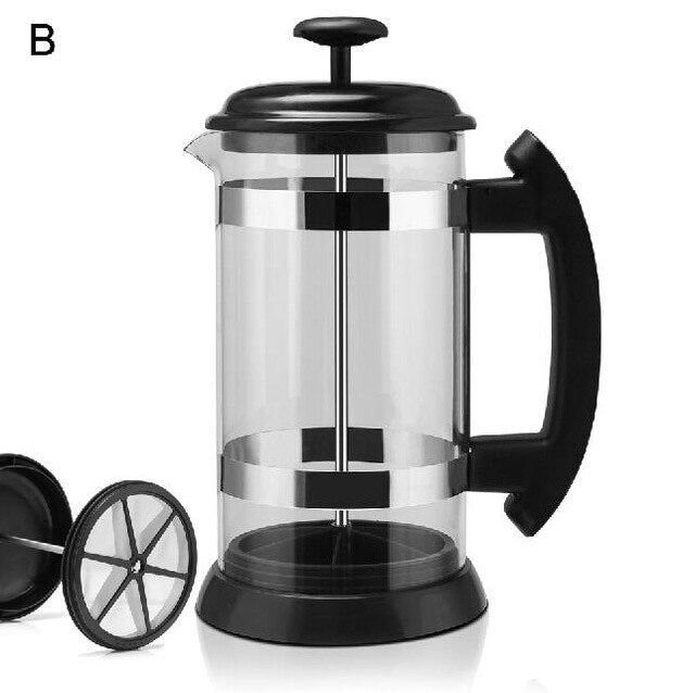 1000ML Stainless Steel Coffee Pot Cafetiere French Press With Filter Double Wall Insulation Design Polish Process Pot Cup