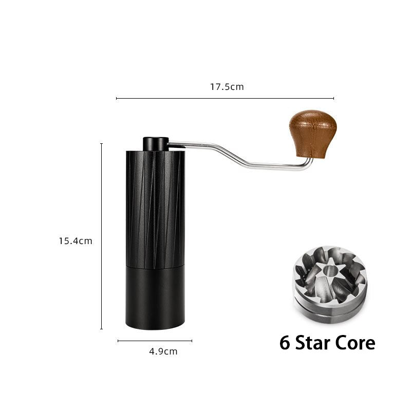 25g Capacity Manual Coffee Grinder Portable Coffee Bean Miller Wear-resistant 420CNC Stainless steel Core Aviation Aluminum Body