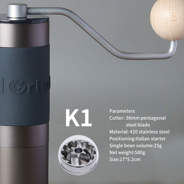 Kingrinder manual coffee grinder portable mill 420stainless steel 38mm/48mm burr K0/K1/ k2 /k3