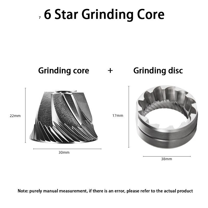 Manual Coffee Grinders Conical Coffee Machine Coffee Bean Miller Aluminum Rhombus Body 420 S/S Grinding Core Solid Wood Handle