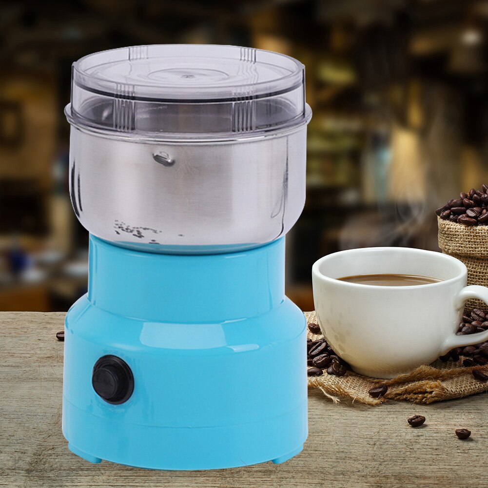 Household Coffee Grinder Stainless Steel Practical Electric Spice Grinder Safety Lightweight Anti-corrosion for Soybean Cinnamon