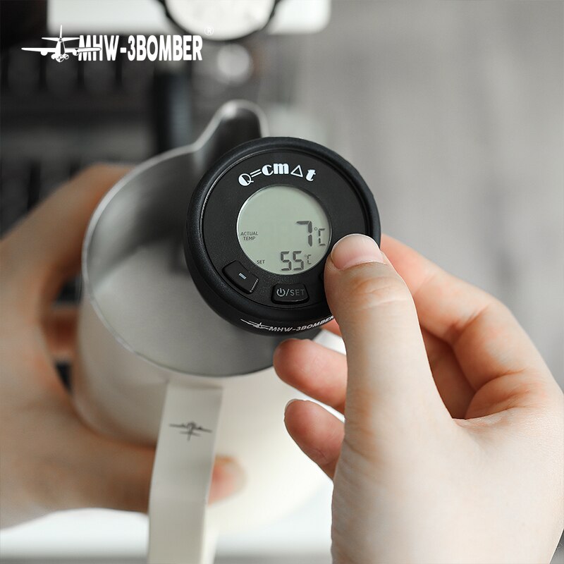 Milk Pitcher Coffee Tea Pot Smart Dial Thermometer Portable Instant Read Kitchen Cooking Thermometer Best for Turkey BBQ Grill