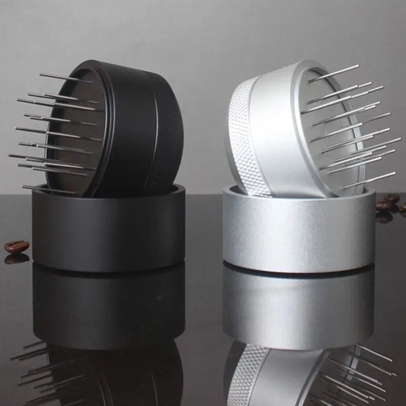 21 Needle Espresso Stirrer WDT Tool, Espresso Distribution Tool for 51mm 54mm 58mm Portafilter, Coffee Powder Stirring Tool