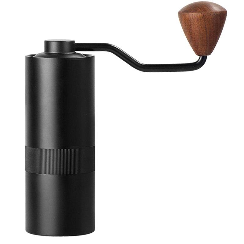 Portable Manual Coffee Grinder Aluminum Coffee Bean Milling Machine High Precision 420 StainlessSteel Grinding Vore 15g Capacity