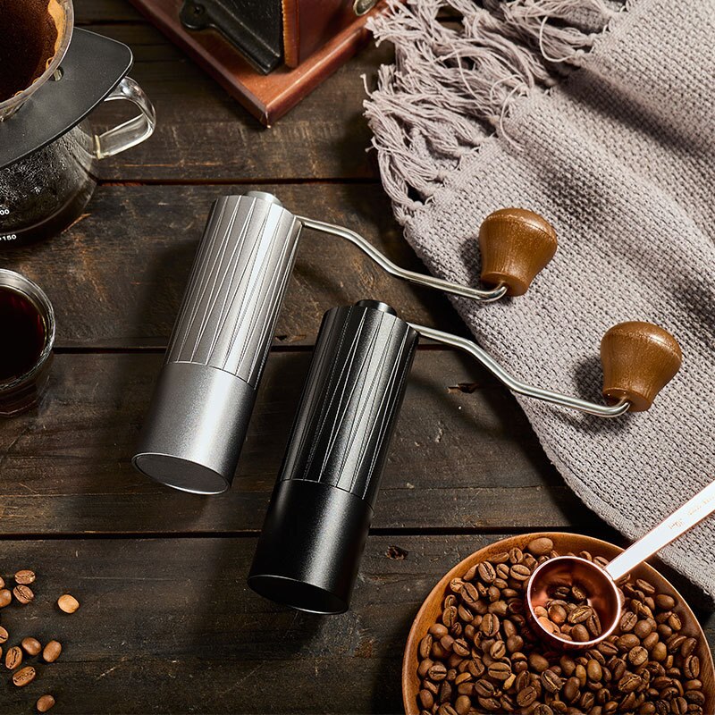 25g Capacity Manual Coffee Grinder Portable Coffee Bean Miller Wear-resistant 420CNC Stainless steel Core Aviation Aluminum Body