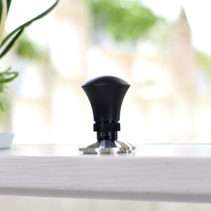 58.5mm Adjustable Depth Coffee Tamper Calibrated Steady Pressure Espresso Distributor Stainless Steel Froce Tamper Barista Tools