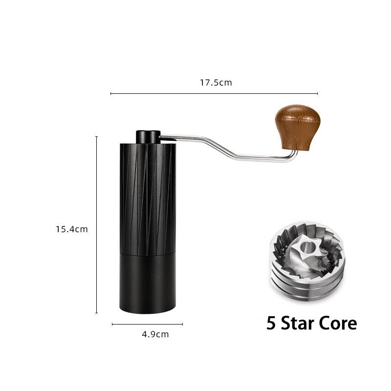 25g Capacity Manual Coffee Grinder Portable Coffee Bean Miller Wear-resistant 420CNC Stainless steel Core Aviation Aluminum Body