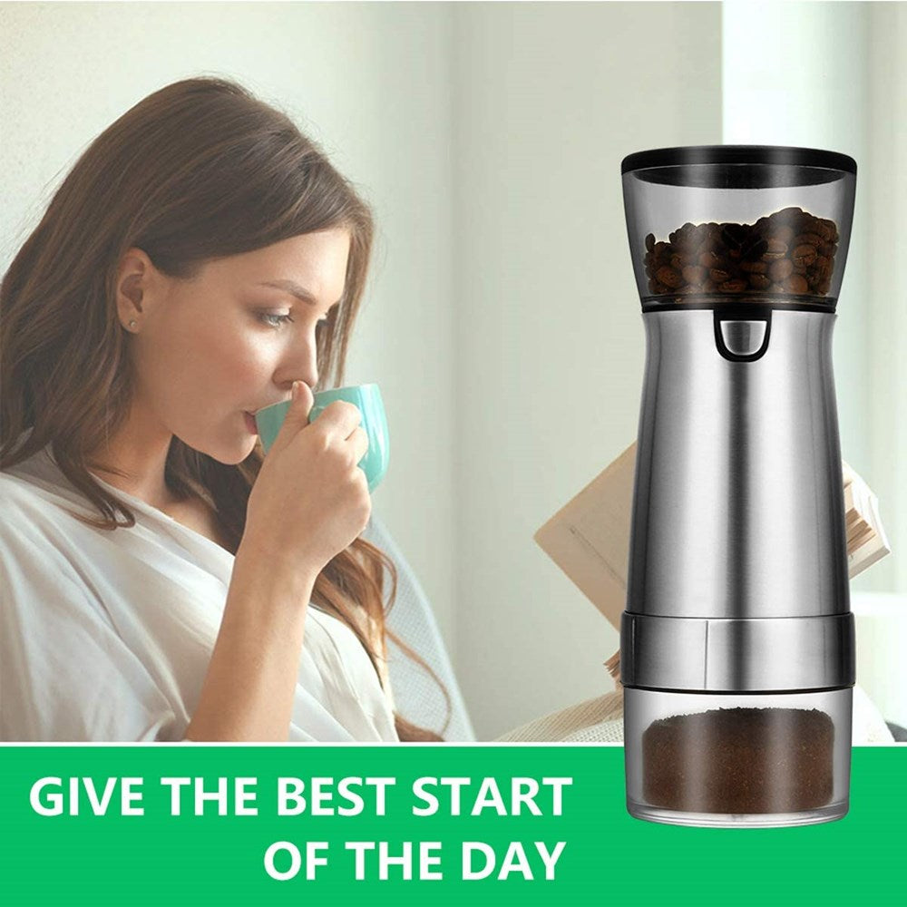 New Upgrade Portable Electric Coffee Grinder TYPE-C USB Charge Profession Stainless Steel Grinding Core Coffee Beans Grinder