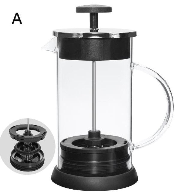 1000ML Stainless Steel Coffee Pot Cafetiere French Press With Filter Double Wall Insulation Design Polish Process Pot Cup