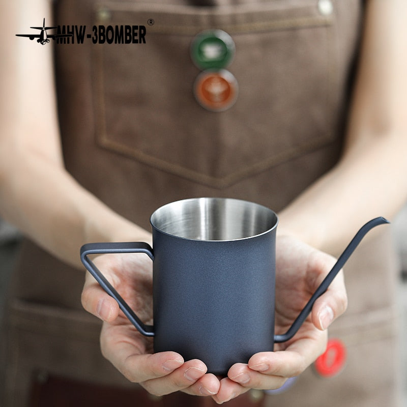 Coffee Pour Over Kettle Stainless Steel Drip Coffee Kettle Elf Ear Handle Slender Spout Drip Coffee Tools