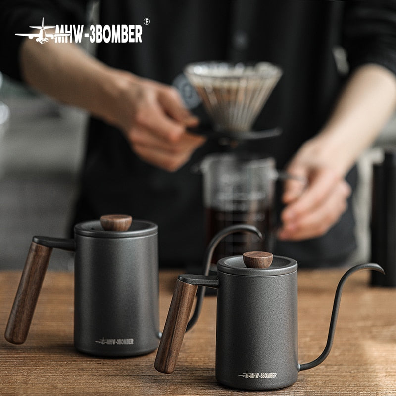 Planet Hand Brewing Kettle Kettle Gooseneck Spout Drip Coffee Maker Kettle Pour Over Pot Set Goose Necked Kettle