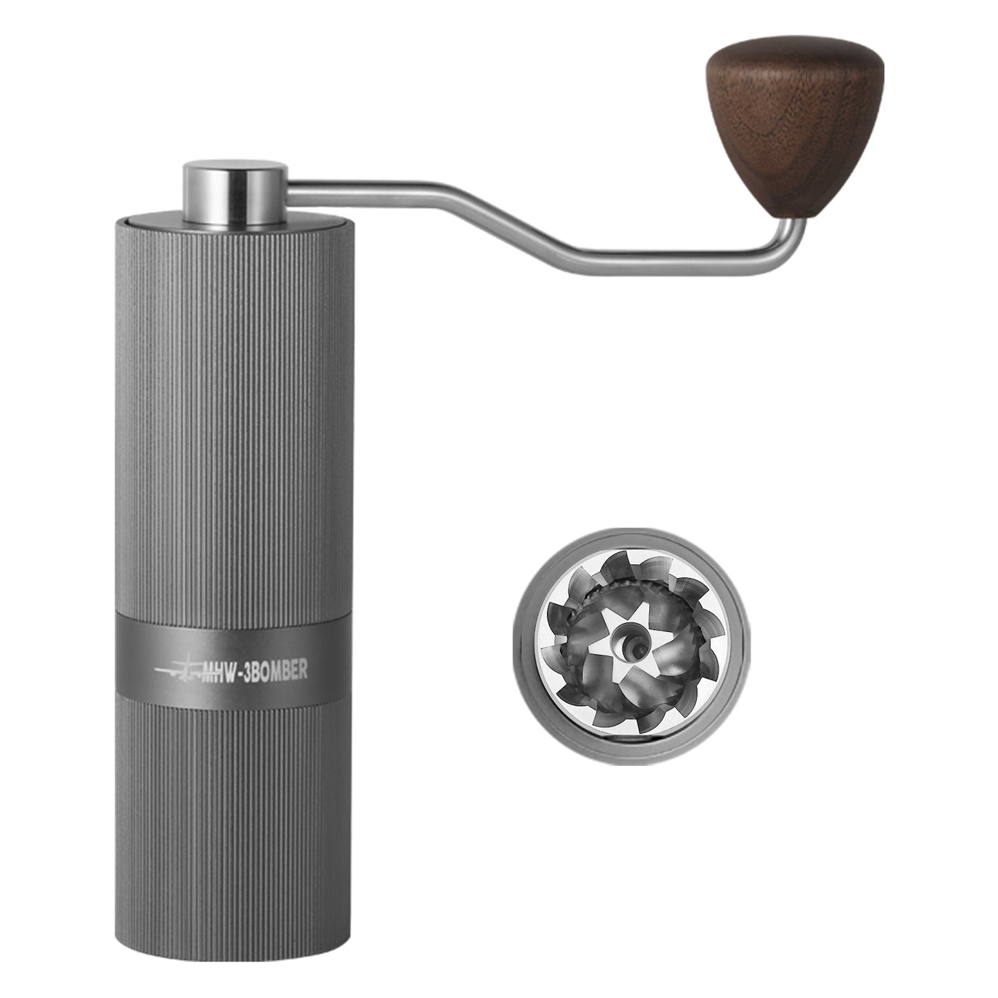MHW-3BOMBER Manual Coffee Grinder with 24 Adjustable Settings Espresso Maker Stainless Steel 420 Burr Home Camping Accessories