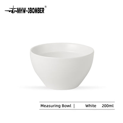 MHW-3BOMBER Barista Cupping Bowl Coffee Flavour Measuring Mug Refractory Ceramic Black And White