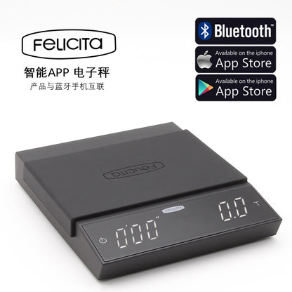 Felicita coffee scale with Bluetooth smart digital scale pour coffee Electronic Drip Coffee Scale with Timer