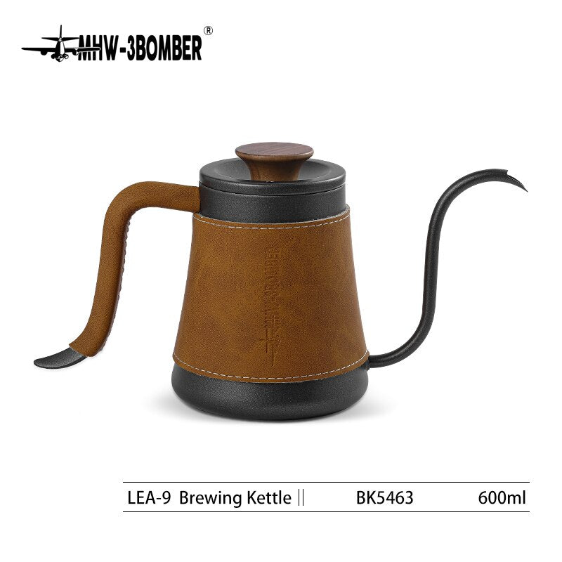 Coffee Pour Over Kettle Gooseneck Spout Drip Coffee Maker Kettle 360/600ml Stainless Steel Pour Over Pot Set Goose Necked Kettle