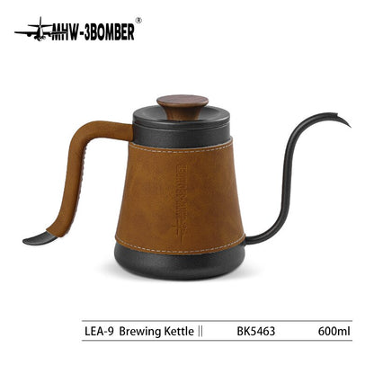 Coffee Pour Over Kettle Gooseneck Spout Drip Coffee Maker Kettle 360/600ml Stainless Steel Pour Over Pot Set Goose Necked Kettle