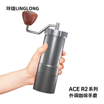 Linglong R2 manual coffee grinder super bigger burr portable coffee mill For man espresso manual grinder
