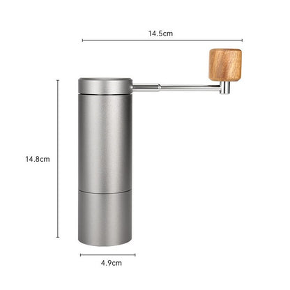 Manual Coffee Grinder Aluminum Body CNC 420 Stainless steel Grinding Core 25g Bean Storage Capacity Coarse and Fine Adjustable