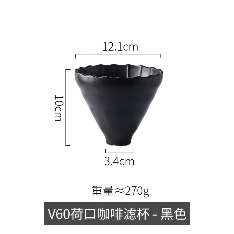 Pour Over Coffee Set Ceramic Coffee Filter 02 V60 Bracket Ceramics Filters Dripper Stand Percolator Shop Cup Share Pot