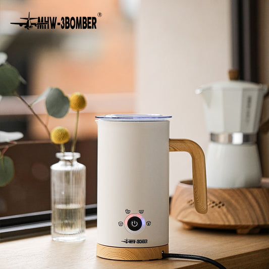 Electric Milk Frother  Cold Milk Frother Warmer for Latte Foam Maker for Coffee