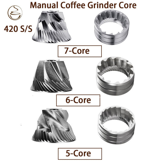 Manual Coffee Grinders Burrs Accessories 55/60 HRC CNC Stainless Steel Burr Mill Wear-resistant Grinding Core and Plate