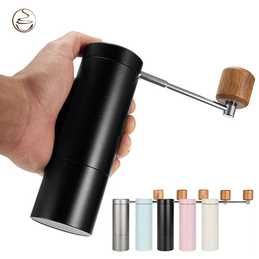 Manual Coffee Grinder Aluminum Body CNC 420 Stainless steel Grinding Core 25g Bean Storage Capacity Coarse and Fine Adjustable