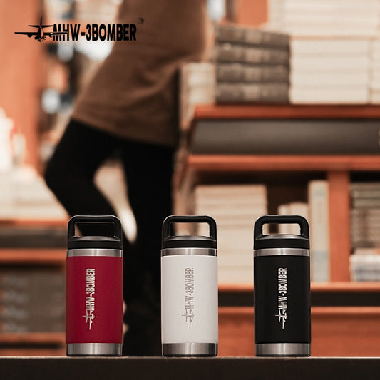 MHW-3BOMBER Coffee Mugs Vacuum Cup Thermos Bottle Stainless Steel Water Bottle Double Wall