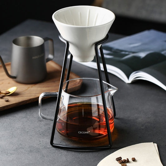 Pour Over Coffee Set Ceramic Coffee Filter 02 V60 Bracket Ceramics Filters Dripper Stand Percolator Shop Cup Share Pot